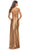 La Femme 31208 - Metallic Lace Up Prom Dress Special Occasion Dress