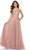 La Femme 31238 - Beaded Tulle Prom Dress Special Occasion Dress 00 / Dusty Mauve