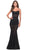 La Femme 31253 - Patterned Allover Trumpet Gown Special Occasion Dress