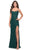 La Femme 31259 - Scoop Neck Lace Evening Dress Special Occasion Dress 00 / Dark Emerald
