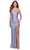 La Femme 31276 - Jeweled Off Shoulder Evening Dress Special Occasion Dress 00 / Light Periwinkle