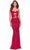 La Femme 31294 - Front Cutout Prom Dress Special Occasion Dress 00 / Red