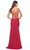 La Femme 31331 - V Neck Pleated Prom Dress Special Occasion Dress