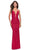 La Femme 31333 - Twisted Band Sheath Evening Gown Special Occasion Dress