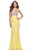 La Femme 31338 - Sleeveless Rhinestone Embellished Bodice Prom Dress Special Occasion Dress 00 / Pale Yellow