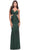 La Femme 31339 - Embellished Cutout Evening Dress Special Occasion Dress 00 / Emerald