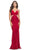 La Femme 31339 - Embellished Cutout Evening Dress Special Occasion Dress 00 / Red