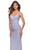 La Femme 31341 - V-Neck Rhinestone Accent Evening Dress Special Occasion Dress