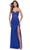 La Femme 31343 - Lace Bodice Prom Dress Special Occasion Dress 00 / Royal Blue