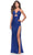 La Femme 31356 - Sequin Sleeveless Evening Dress Special Occasion Dress 00 / Royal Blue