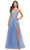 La Femme 31367 - Laced Sweetheart Tulle Long Dress Special Occasion Dress 00 / Cloud Blue