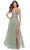 La Femme 31369 - Sleeveless Sheer Bodice Prom Dress Special Occasion Dress 00 / Sage