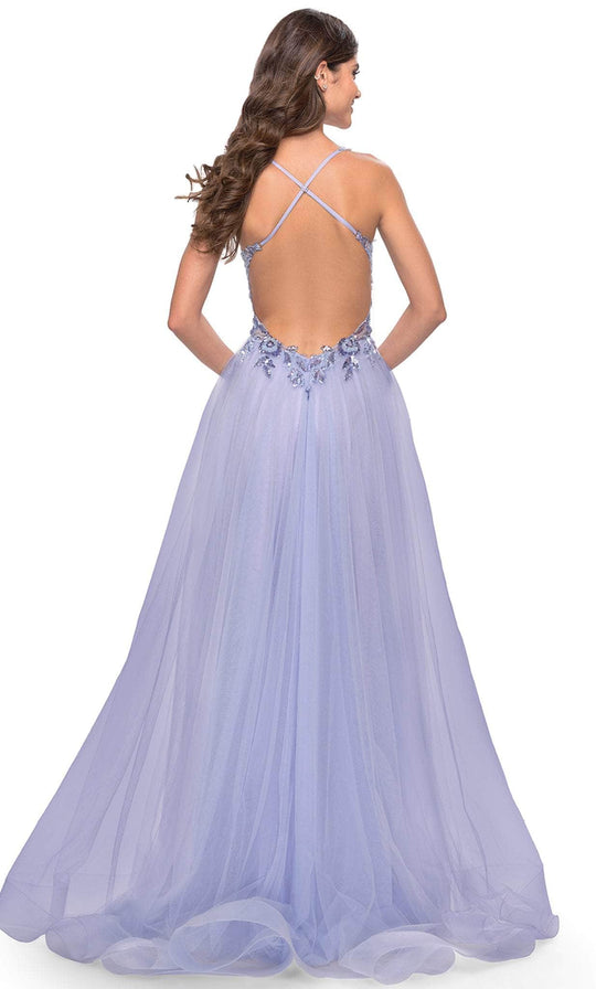 La Femme 31369 - Sleeveless Sheer Bodice Prom Dress