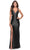 La Femme 31374 - Liquid Jersey Evening Dress Special Occasion Dress 00 / Black