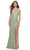 La Femme 31388 - V-Neckline Sheath Long Dress Special Occasion Dress 00 / Sage