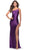 La Femme 31391 - One Shoulder Sheath Prom Dress Special Occasion Dress 00 / Royal Purple