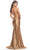 La Femme 31397 - Cowl Neck Tie Back Evening Dress Special Occasion Dress