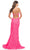 La Femme 31404 - Illusion Side Slit Evening Dress Special Occasion Dress