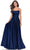 La Femme 31406 - Bridesmaid A-line Slit Gown Special Occasion Dress