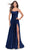 La Femme 31406 - Bridesmaid A-line Slit Gown Special Occasion Dress