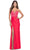 La Femme 31411 - Strapless V-Neckline Evening Dress Special Occasion Dress 00 / Neon Coral