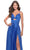 La Femme 31412 - Sleeveless Neon Satin Prom Gown Prom Dresses
