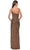 La Femme 31426 - Asymmetrical Sequined Sheath Dress Special Occasion Dress