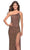 La Femme 31426 - Asymmetrical Sequined Sheath Dress Special Occasion Dress
