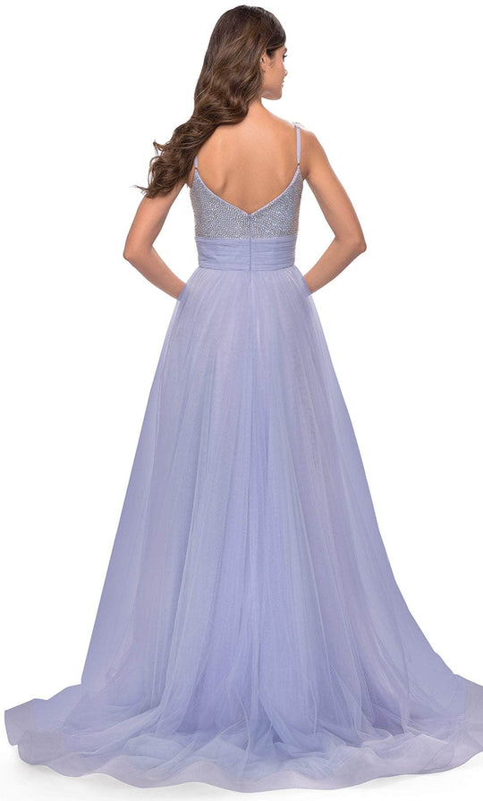 La Femme 31433 - Sleeveless Stone Accent Prom Dress