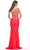 La Femme 31438 - Lace-up Back Draping Neck Prom Dress Special Occasion Dress