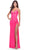La Femme 31446 - Twisted Knot V-Neck Prom Dress Special Occasion Dress