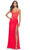 La Femme 31447 - Lace Applique Corset Bodice Prom Dress Special Occasion Dress 00 / Hot Coral
