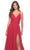 La Femme 31500 - Ruched V-Neck Chiffon Evening Dress Special Occasion Dress