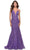 La Femme 31512 - Beaded Lace Prom Dress Special Occasion Dress 00 / Purple