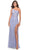 La Femme 31515 - Lace Applique One-Sleeve Prom Dress Special Occasion Dress 00 / Light Periwinkle