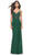 La Femme 31520 - Illusion Embroidered Long Dress Special Occasion Dress 00 / Emerald