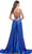 La Femme 31533 - V Neckline Wide Waistband Long Dress Special Occasion Dress