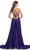 La Femme 31533 - V Neckline Wide Waistband Long Dress Special Occasion Dress