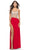 La Femme 31537 - Sheer Embellished Long Dress Special Occasion Dress 00 / Red