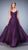 La Femme Beaded Fitted Empire A-Line Gown - 1 pc Eggplant In Size 12 Available CCSALE 12 / Eggplant