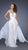 La Femme Beaded Strapless Chiffon Evening Dress CCSALE 8 / White Nude