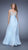 La Femme Embroidered Chiffon Evening Dress 21505 CCSALE 10 / Powder Blue