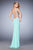 La Femme - Fitted Side Embellished Long Gown 22257SC CCSALE