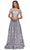 La Femme - Floral Embroidered Lace A-Line Dress 27870SC - 1 pc Antique Blush In Size 18 Available CCSALE