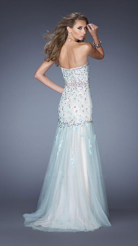 La Femme Gigi - 20220 Special Embellished Strapless Trumpet Dress