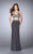 La Femme Gigi - 23904 Beaded Crop Top and Jersey Skirt Long Dress Special Occasion Dress