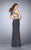 La Femme Gigi - 23904 Beaded Crop Top and Jersey Skirt Long Dress Special Occasion Dress