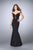 La Femme Gigi - 24097 Off Shoulder Open Back Detail Long Prom Dress Special Occasion Dress 00 / Black