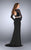 La Femme Gigi- 24412 Graceful Lace Bateau Sheath Long Evening Gown Special Occasion Dress