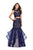 La Femme Gigi - 26071 Sheer High Halter Two-Piece Mermaid Gown Special Occasion Dress